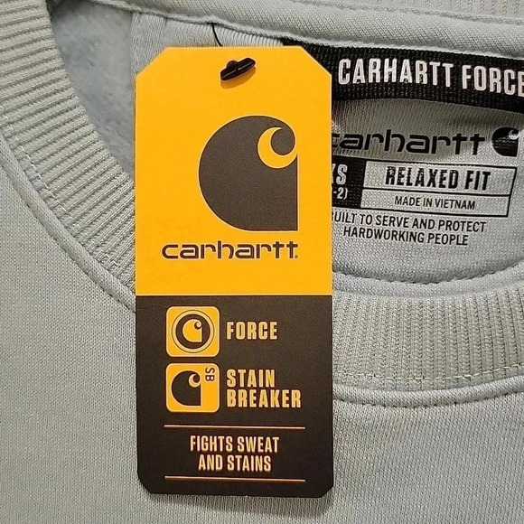 Carhartt Force Relaxed Fit Lightweight Sweatshirt Size XS - Picture 3 of 9